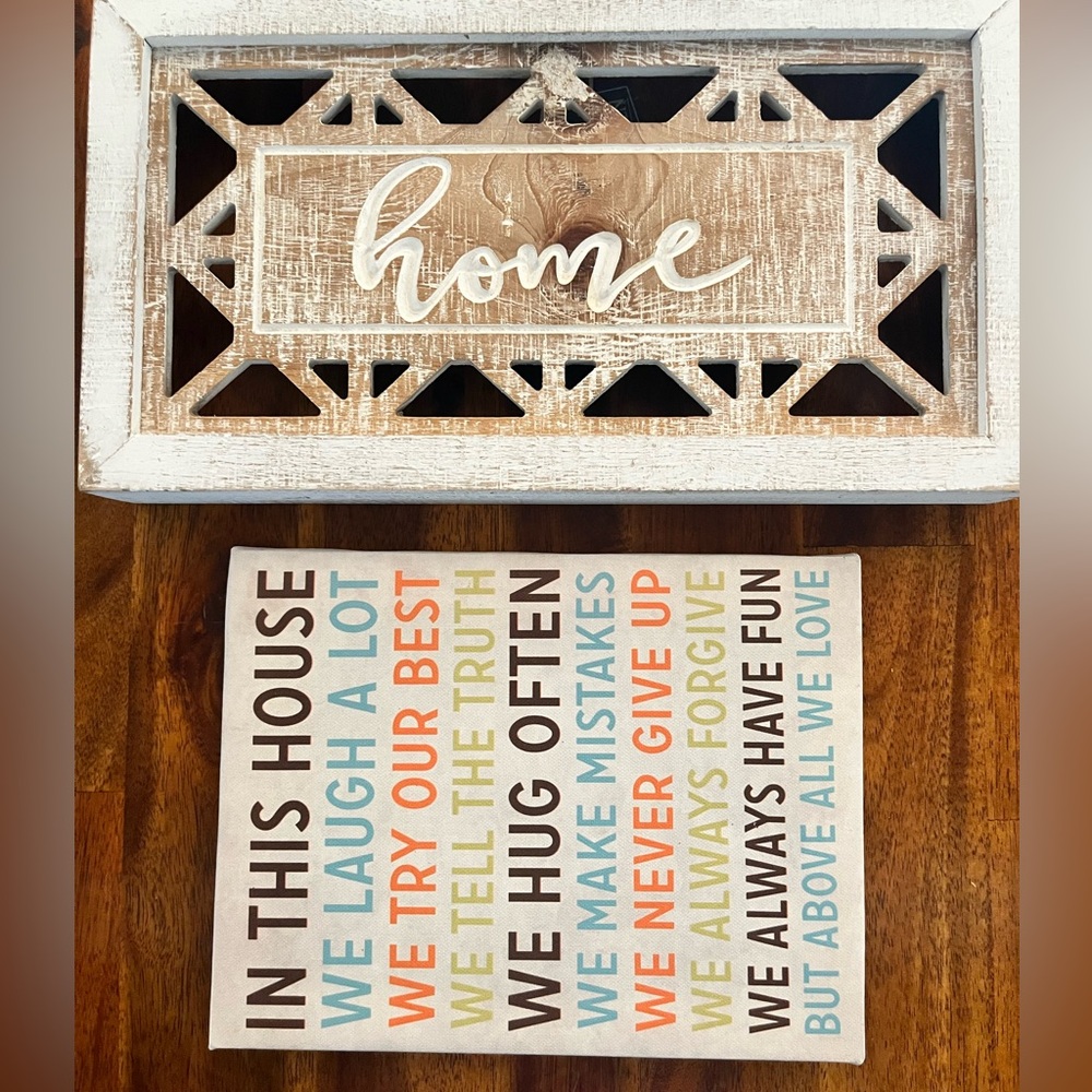 2 signs for your home 🏡
